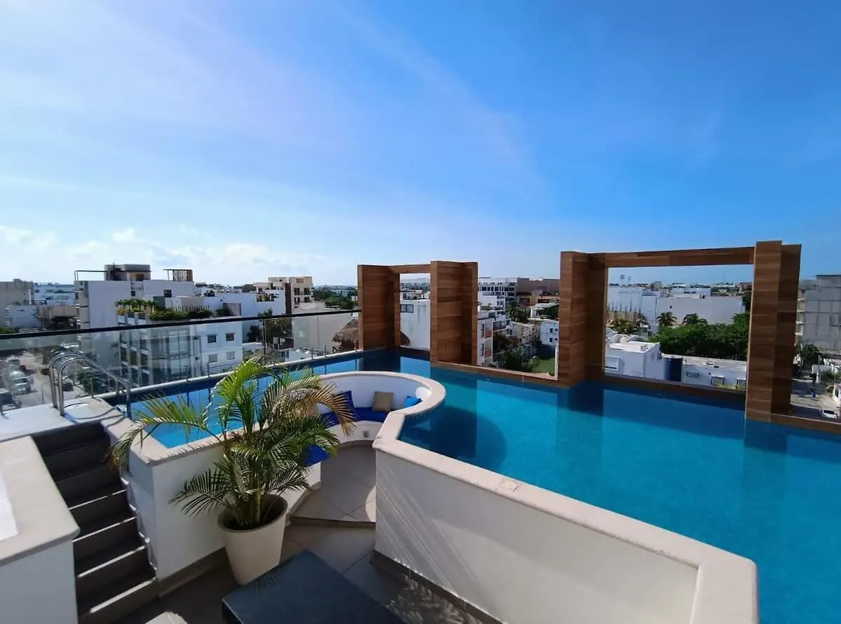 Sunset Rooftop W Pool Apartment Close 5Ta Av Beach Playa del Carmen
