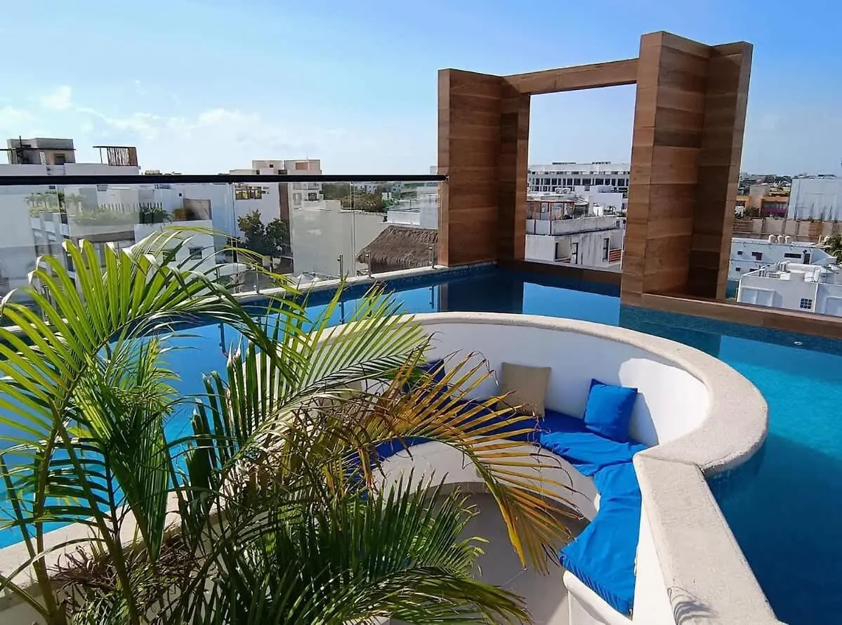Sunset Rooftop W Pool Apartment Close 5Ta Av Beach Playa del Carmen 0*,